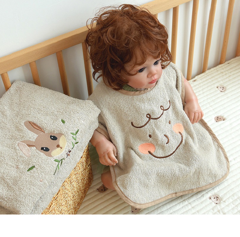 Home Textiles Face Towel - Детская мочалка для умывания лица, нагрудник-полотенце,