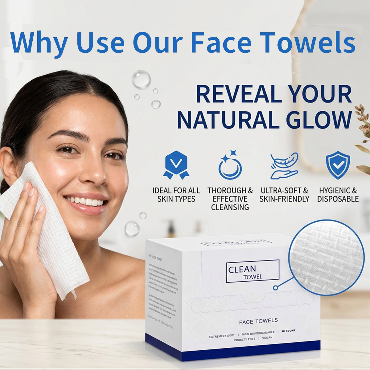 50 шт./упаковка Одноразовые са – обзор и цена Home Textiles Face Towel